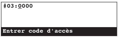 KYOCERA VI-310L - Enregistrement de codes d'accès - 10