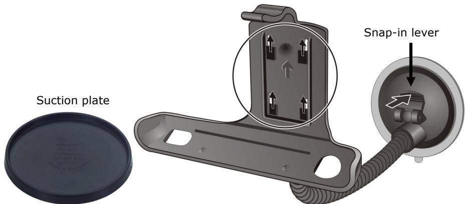 MEDION PNA 250T - Mounting the car holder - 2