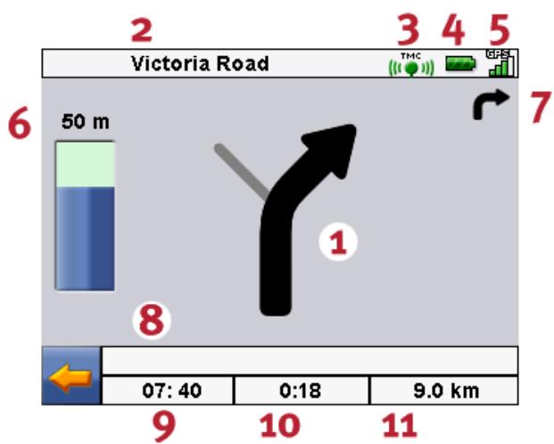 MEDION GOPAL NAVIGATOR 2.3 PE - Turn icon view - 1