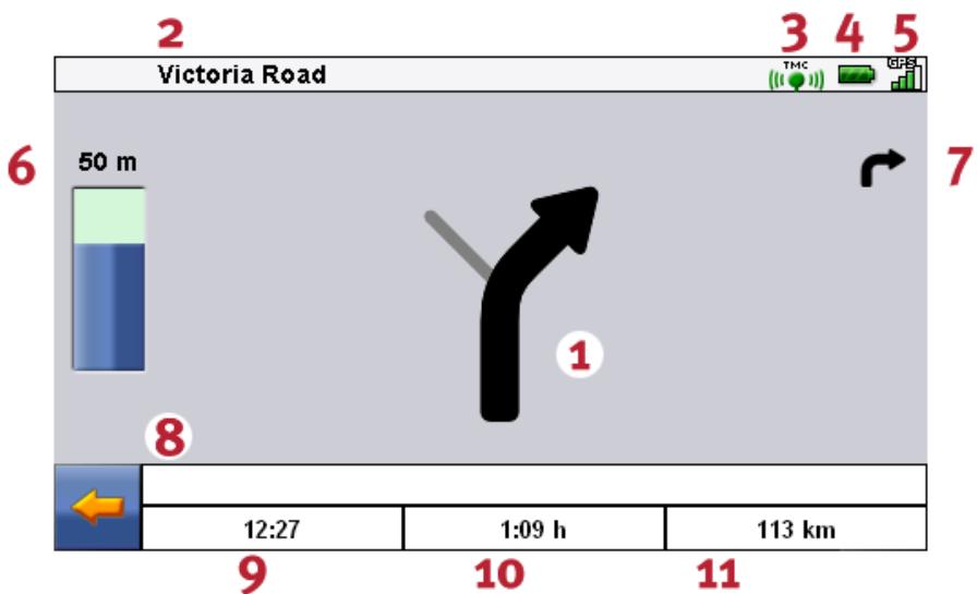 MEDION GOPAL NAVIGATOR 2.3 PE - Turn icon view - 2