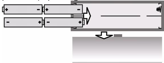MEDION MD 82157 - Colocacion de las pilas - 1