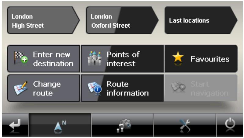 MEDION GOPAL 4.8 - Operation in the menu view - 1
