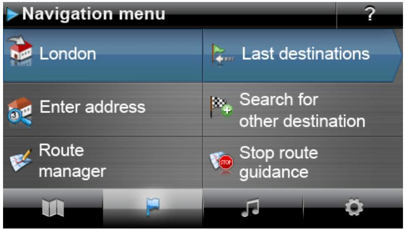 MEDION GOPAL 5.0 - Operation in the menu view - 1