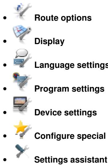 MEDION GOPAL 5.0 - Specific settings for the navigation software - 2