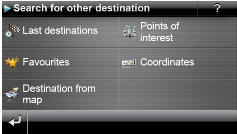 MEDION GOPAL 5.0 - Entering other destinations - 1