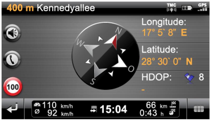 MEDION GOPAL 5.0 - Compass display - 1