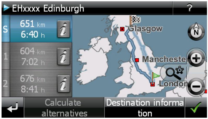 MEDION GOPAL 5.0 - Calculating alternative routes - 1