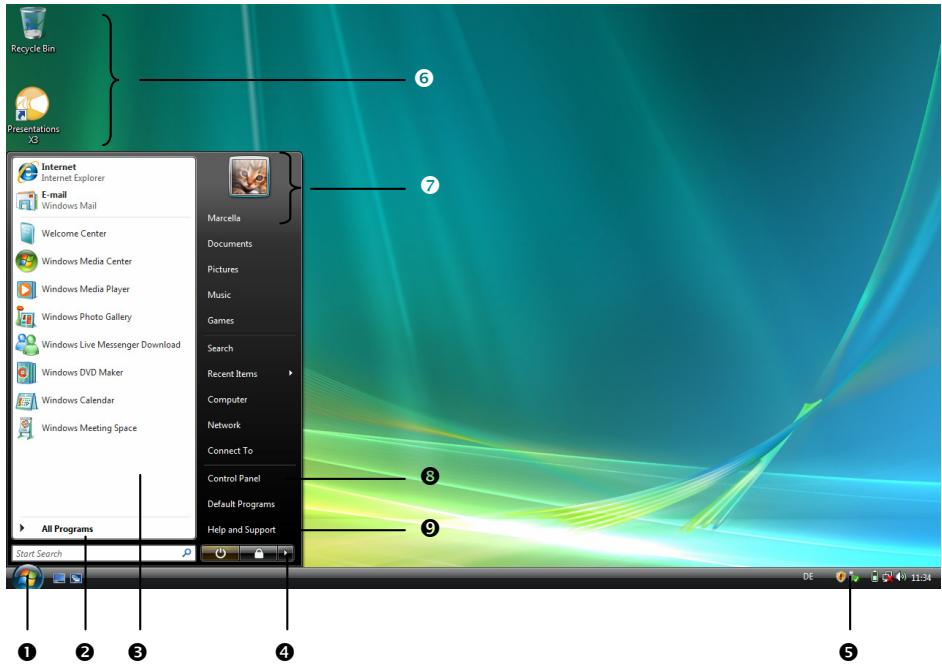 MEDION MD 97620 - Short description of the Windows Desktop - 1