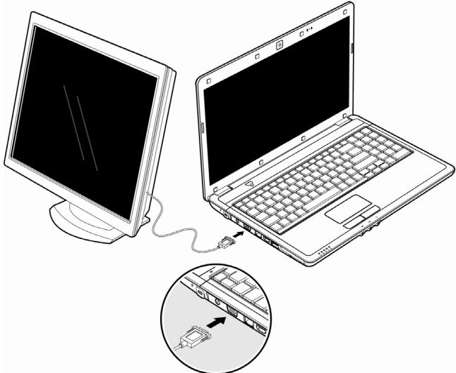 MEDION MD 97620 - Connecting an External Monitor - 1