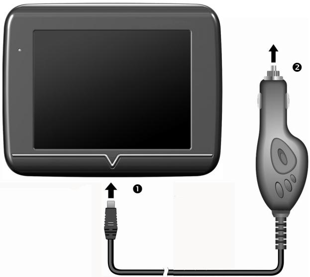 MEDION MD 97910 - Autoadapter anschließen - 1