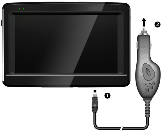 MEDION GOPAL-P5235-M20-MD-97054 - Collegamento dell'adattatore auto - 1