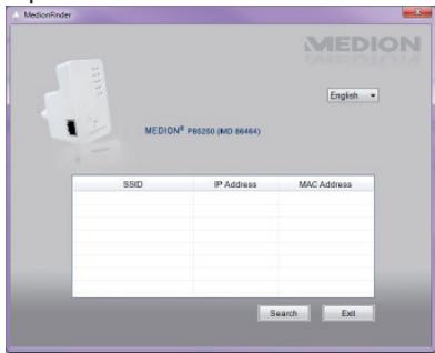 MEDION P85250 MD 86464 - Affichage de l'interface web - 1