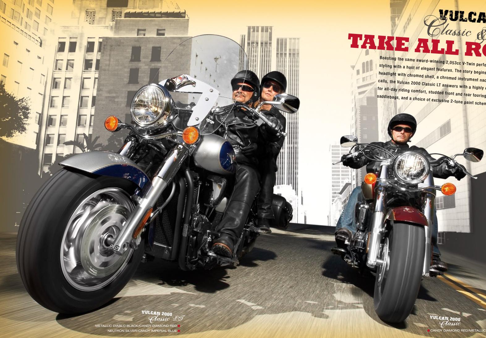 KAWASAKI VN900 CUSTOM - TAKE ALL ROADSBYSTORM - 1