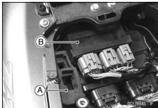 Labeled mechanical component image showing parts A and B with annotations and part identifier CC178945 P