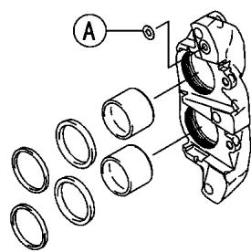 Technical diagram showing a mechanical assembly with labeled parts and circular components, likely illustrating a gear or bearing mechanism.
