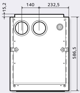 CHAFFOTEAUX & MAURY CHAFFOTEAUX & MAURY TALIA GREEN SYSTEM HP - Modeles disponibles et exemple de configuration avec SORTIE horizontalte (chaudière seule) - 2