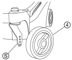 GARDENA 34 E BASICMOVE - Adjusting the cutting height: - 1