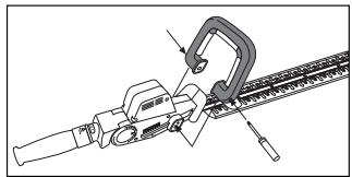 GARDENA EHT 410 VARIO - Attaching the Guide Handle - 1