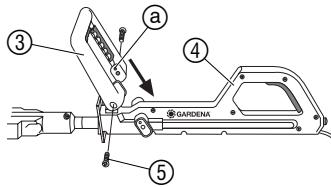 GARDENA THS 400 - Fitting the guide handle: - 1
