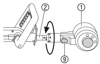 GARDENA THS 400 - Adjusting the Hedge Trimmer to the working position: - 2