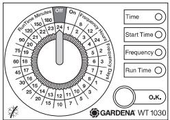 GARDENA WT 1030 - Bad-weather function (OFF): - 1