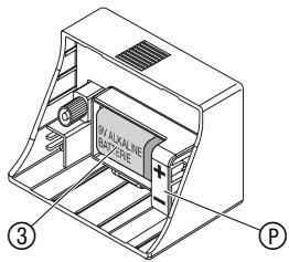 GARDENA WT 1030 - Inserting the battery: - 2