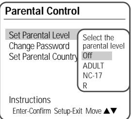 DAEWOO DF-4100 - Set Parental Level - 7