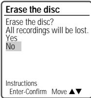 DAEWOO DF-4100 - Erase the disc - 1