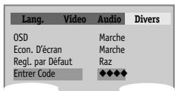 DAEWOO DQD-2112S - Saisie d'un mot de passe (INPUT password) - 1