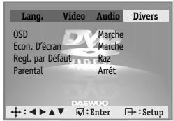 DAEWOO DQD-2112S - Autres réglages - 1