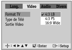 DAEWOO DQD-2112S - Sélection du format de l'image - 1