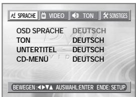 DAEWOO DQD-2113D - Einstellen der SPRACHE - 1