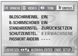 DAEWOO DQD-2113D - Ändern Sie die Zugriffsstufe (Parental level). - 2