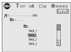 DAEWOO DQD-6100D - Confirming the current MP3 disc mode - 3