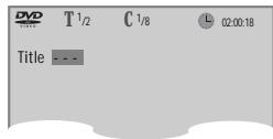 DAEWOO DQD-6100D - Searching DVD with a title number, a chapter number or a time - 2