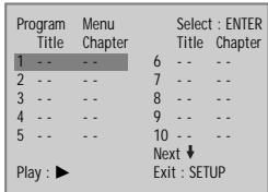 DAEWOO DQD-6100D - While STOP or Playback, press [PROGRAM] button. - 1