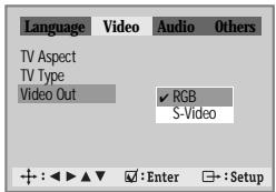 DAEWOO DQD-6100D - Selecting Video Out. - 1