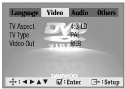 DAEWOO DQD-6100D - Video Setup - 1