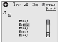 DAEWOO DQD-6100D - Confirming the current MP3 disc mode - 2