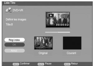 DAEWOO DRV-6725 - Définir une image d'index - 6