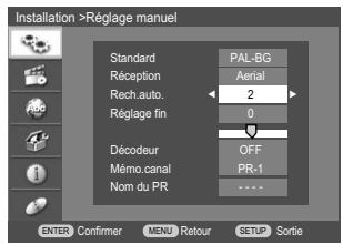 DAEWOO DRV-6725 - Réglage manuel - 5