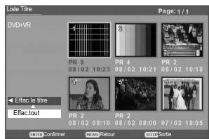 DAEWOO DRV-6802SV - Effacement d'un titre DVD - 4