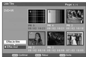 DAEWOO DRV-6802SV - Effacement d'un titre DVD - 2