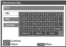DAEWOO DRV-6802SV - Changement du nom d'un titre DVD ("labellisation") - 3