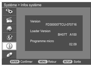 DAEWOO DRV-6802SV - Système > infos système - 2