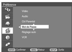 DAEWOO DRV-6802SV - Changement de mot de passe - 1