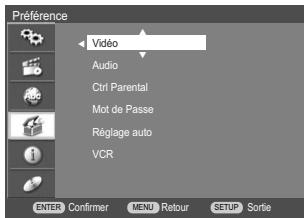 DAEWOO DRV-6802SV - Préférence > réglages vidéo - 1
