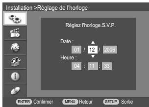 DAEWOO DRV-6802SV - Réglage de l'horloge - 2