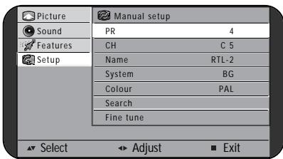 DAEWOO DSL-20D1T - Manual setup - 1