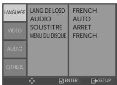 DAEWOO DVD820 - En mode arrêt, appuyez sur le bouton [SETUP] - 1